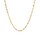 14k Yellow Gold Singapore Chain 1.7mm-6