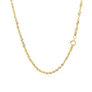 14k Yellow Gold Singapore Chain 1.7mm-7