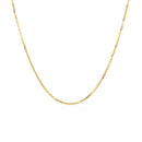 10k Yellow Gold Adjustable Cable Chain 0.9mm-7