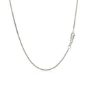 14k White Gold Gourmette Chain 1.0mm-8