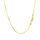 14k Yellow Gold Octagonal Shiny Snake Chain 0.8mm-9