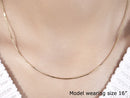 14k Yellow Gold Octagonal Shiny Snake Chain 0.8mm-11