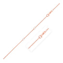 Double Extendable Cable Chain in 14k Rose Gold (1.2mm)-4