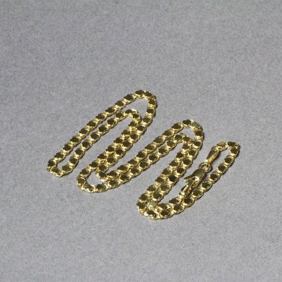 2.9mm 14k Yellow Gold Heart Chain