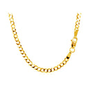 2.4mm 10k Yellow Gold Curb Chain-10
