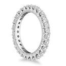 14k White Gold Common Prong Round Diamond Eternity Ring-5