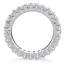 14k White Gold Common Prong Round Diamond Eternity Ring-6