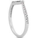 14k White Gold Fancy Zig Zag Pave Diamond Wedding Ring Band-4