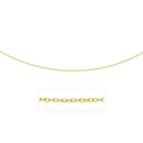 2.5mm 14k Yellow Gold Pendant Chain with Textured Links-7