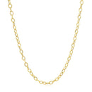 2.5mm 14k Yellow Gold Pendant Chain with Textured Links-8