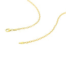 2.5mm 14k Yellow Gold Pendant Chain with Textured Links-11