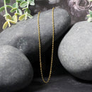 14k Yellow Gold Diamond Cut Cable Link Chain 1.4mm-11