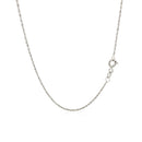 10k White Gold Singapore Chain 1.0mm-8