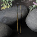 14k Yellow Gold Diamond-Cut Bead Chain 1.0mm-11