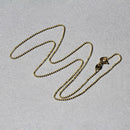 14k Yellow Gold Diamond-Cut Bead Chain 1.0mm-12
