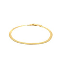 3.0mm 14k Yellow Gold Super Flex Herringbone Bracelet-5