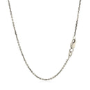 14k White Gold Diamond Cut Cable Link Chain 1.4mm-8