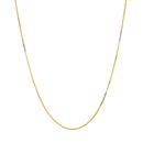 14k Yellow Gold Classic Box Chain 0.45mm-8