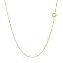 14k Yellow Gold Classic Box Chain 0.45mm-9