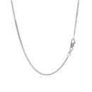 14k White Gold Gourmette Chain 1.5mm-8