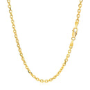 18k Yellow Gold Diamond Cut Cable Link Chain (2.60 mm)-8