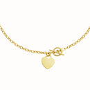 Toggle Bracelet with Heart Charm in 14k Yellow Gold-7