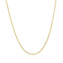 14k Yellow Gold Forsantina Lite Cable Link Chain 1.5mm-8