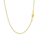 14k Yellow Gold Forsantina Lite Cable Link Chain 1.5mm-9