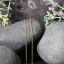 14k Yellow Gold Forsantina Lite Cable Link Chain 1.5mm-10