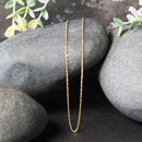 14k Yellow Gold Singapore Chain 1.0mm-10