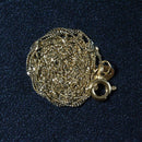 14k Yellow Gold Singapore Chain 1.0mm-12
