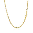 10K Yellow Gold Lite Rope Chain (2.50 mm)-6