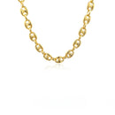 6.9mm 14k Yellow Gold Puffed Mariner Link Chain-6