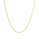 14k Yellow Gold Diamond Cut Round Wheat Chain 0.6mm-8