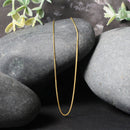 14k Yellow Gold Diamond Cut Round Wheat Chain 0.6mm-11