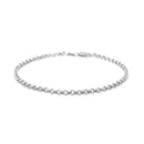 2.3mm 14k White Gold Rolo Bracelet-6