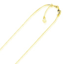 14k Yellow Gold Adjustable Snake Chain 0.85mm-6