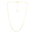 14k Yellow Gold Adjustable Snake Chain 0.85mm-7