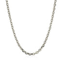 14k White Gold Diamond Cut Cable Link Chain (2.90 mm)-9
