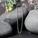 14k White Gold Diamond Cut Cable Link Chain (2.90 mm)-11