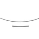 14k White Gold Necklace in a Round Omega Chain Style-4
