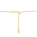 14k Yellow Gold Adjustable Popcorn Chain 1.3mm-8
