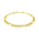 6.5mm 14k Yellow Gold Lite Figaro Bracelet-6