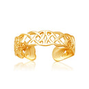 14k Yellow Gold Toe Ring in a Celtic Knot Style-2