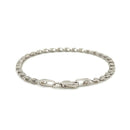 2.9mm 14k White Gold Heart Bracelet-7