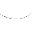 14k White Gold Chain in a Classic Omega Design (4 mm)-3