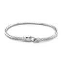 Fancy Weave Bangle in 14k White Gold (3.0mm)-5