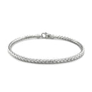 Fancy Weave Bangle in 14k White Gold (3.0mm)-6