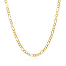 3.0mm 10k Yellow Gold Solid Figaro Chain-7