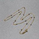 Diamond Cut Bead Links Pendant Chain in 14k Two Tone Gold (3.5mm)-10
